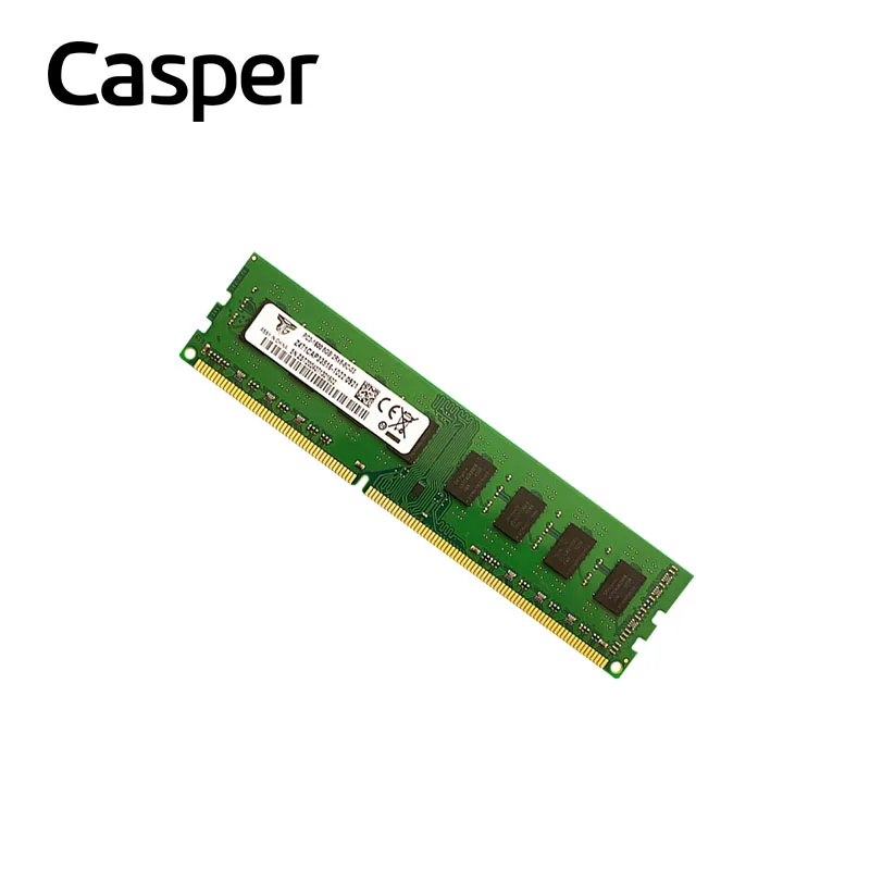 Casper PC Memória de computador DDR3 8GB 1600MHz Módulo de memória PC RAM Desktop Office Work Designer Software Playing Game Fast (Verde)