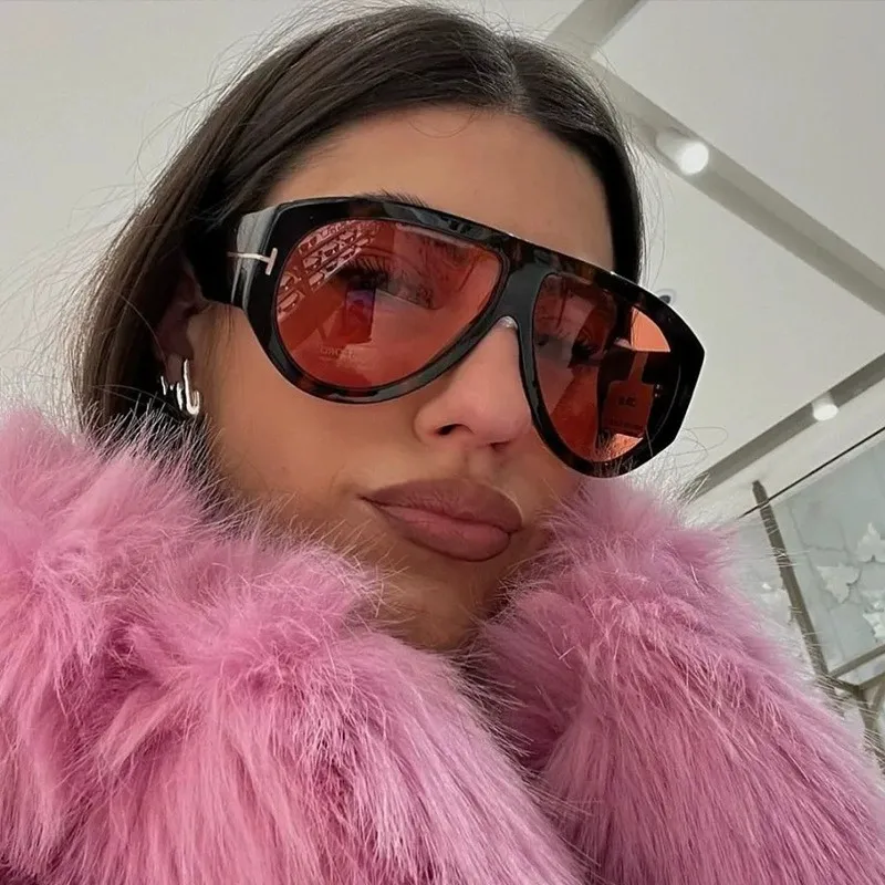 Mode Pilot Sonnenbrille Frauen Marke Designer Großen Rahmen Ins UV400 Damen Shades Gläser