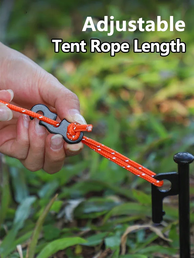 10 pcs/1 pcs Verstelbare Camping Tent Koord Touw Gesp S Type Spanners Fastener Kit Outdoor Camping tenten Beveiligen Accessoires