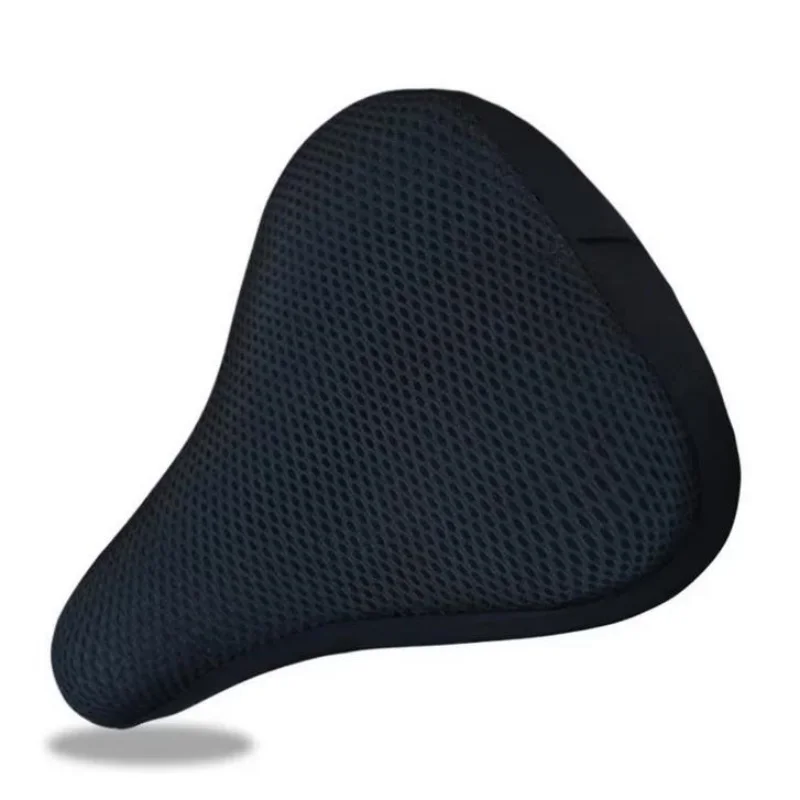 Capa de almofada de assento sela da bicicleta 3d macio capa de assento de silicone almofada de assento ciclismo respirável sela confortável