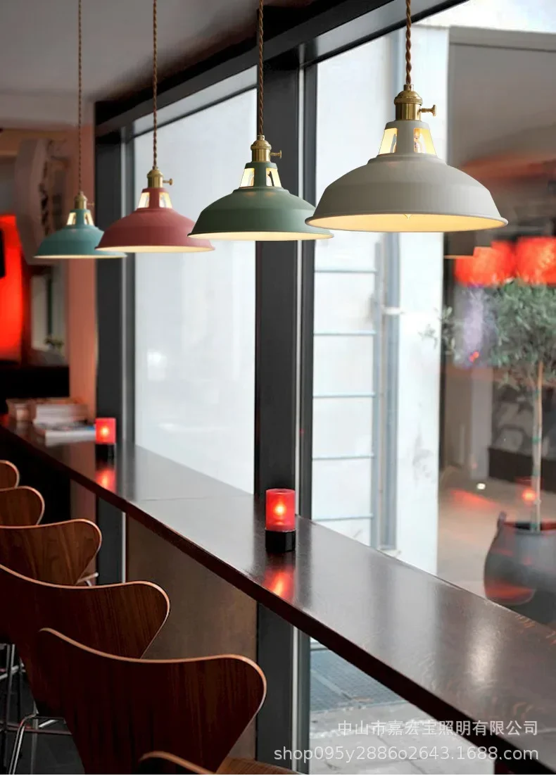 ข้างเตียงโคมระย้าขนาดเล็กโมเดิร์น Minimalist Nordic บุคลิกภาพความคิดสร้างสรรค์ร้านอาหารห้องนอน Macaron ทางเดินระเบียงบาร์โคมระย้า
