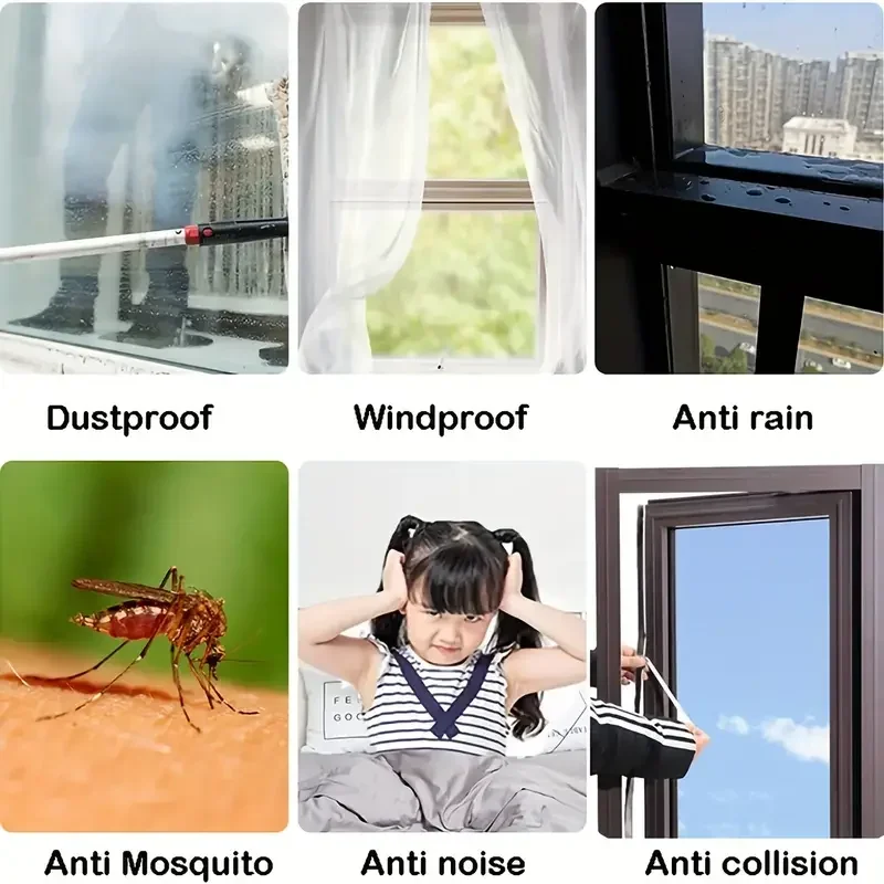 32.8Ft WEATHER Stripping แถบซีลประตูหน้าต่าง,SelfAdhesive การยึดเกาะที่แข็งแกร่ง,เก็บเสียง,ร่าง Blocker,กันฝุ่น