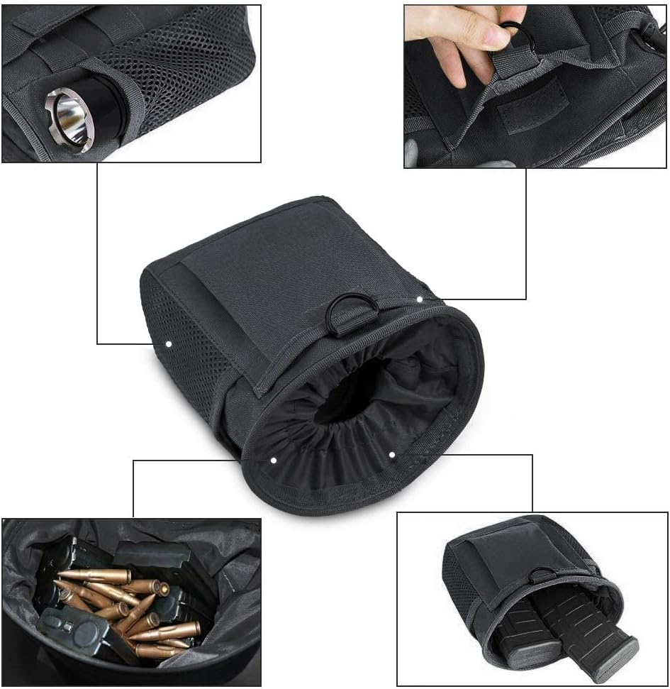 Outdoor Molle coulisse Magazine Dump Pouch cintura di utilità regolabile Fanny Hip Holster Bag Outdoor Ammo Storage Pack