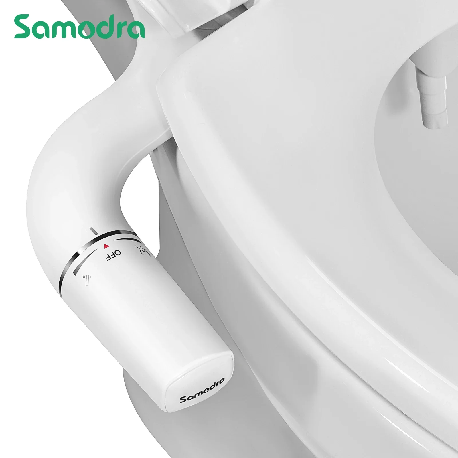 Bidet SAMODRA mocowanie Ultra-Slim deska klozetowa z podwójną dyszą do bidetu regulowane ciśnienie wody nieelektryczny opryskiwacz tyłek