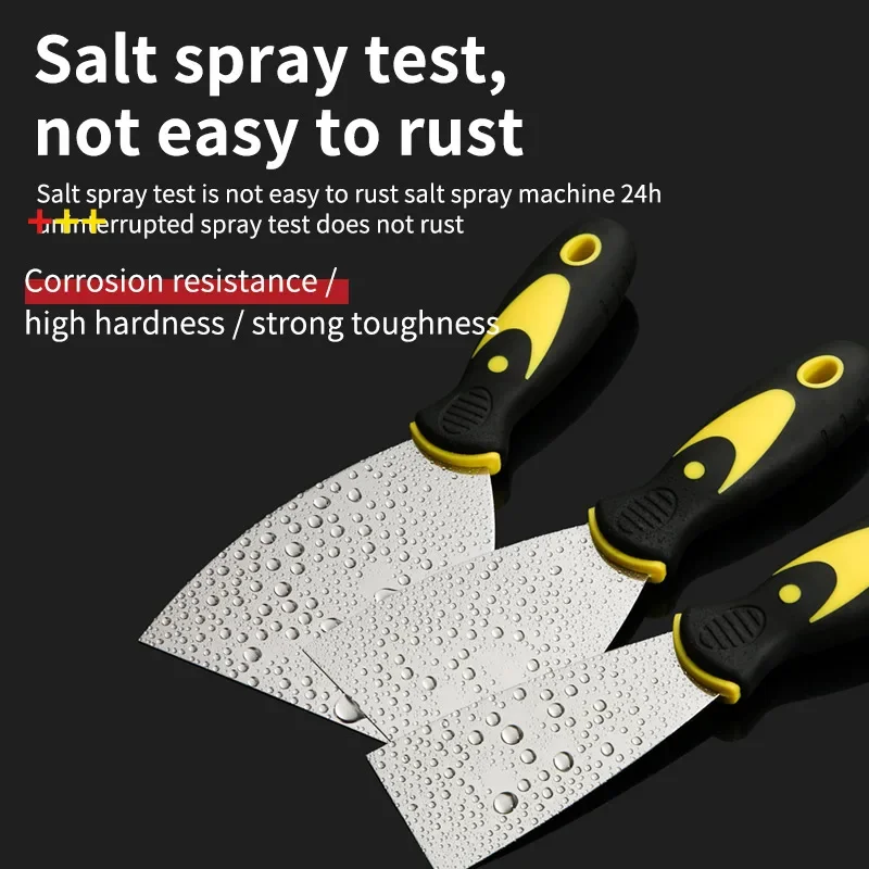 Đồng Hồ Nam Dây Thép Không Gỉ Putty Dao Nạo Thìa Nạo Putty Họa Sĩ Sơn Công Cụ Thạch Cao Xẻng Vệ Sinh Thìa Đũa Xây Dựng Dụng Cụ