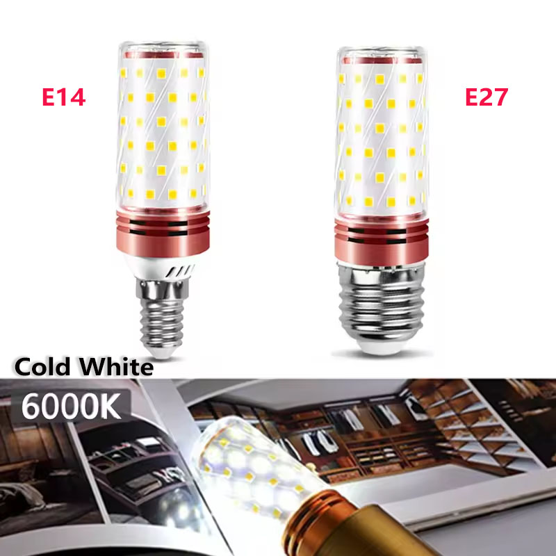 Lámpara LED de maíz 6 uds 9W 15W 220V 110V luz fuerte 3000K 4000K 6000K E27 E14 portalámparas iluminación de emergencia para el hogar