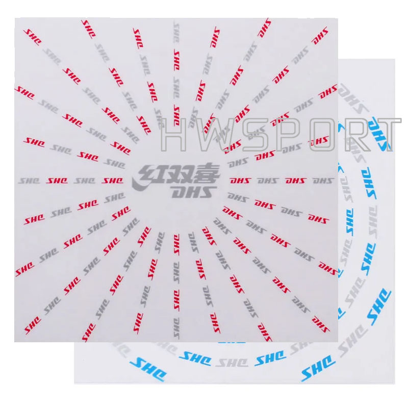 DHS ยางปิงปองป้องกันฟิล์ม 2 ชิ้นสําหรับไม่เหนียวเหนอะหนะยางปิงปองอุปกรณ์เสริม