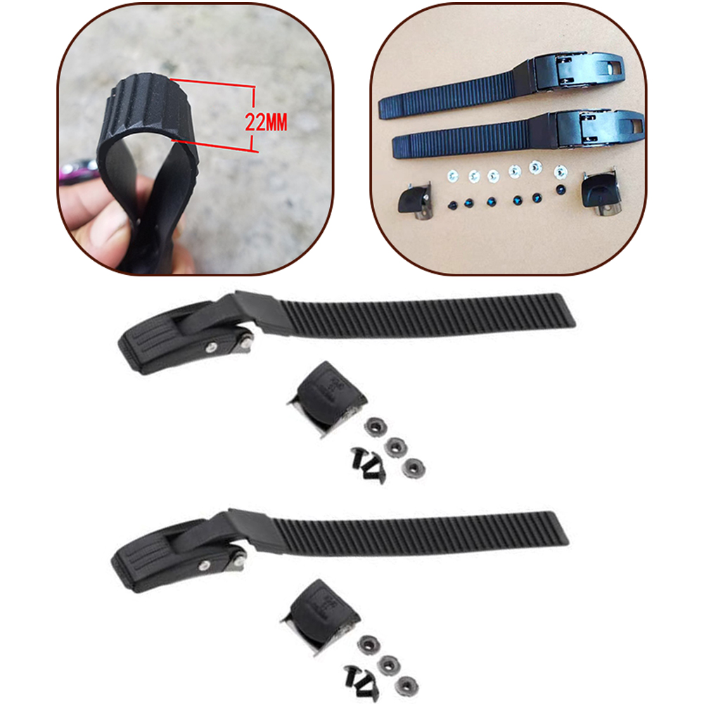 2ชุดรองเท้าโรลเลอร์สเก็ตสายรัดแบบอินไลน์สเก็ตหัวเข็มขัดพร้อมที่หนีบสกรูรองเท้าสเก็ตอุปกรณ์ทดแทน