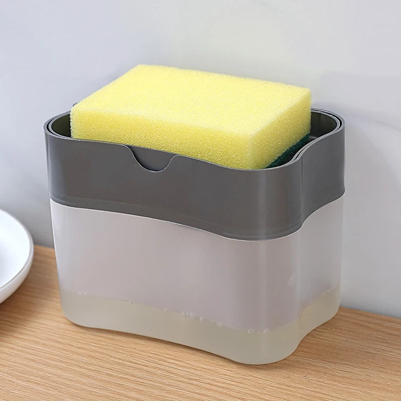 Keuken Wasmiddel Druk Draagbare Zeepdispenser Pak Schone Doek Afwassen Pot Zeepdispenser Schoonmaken Tool