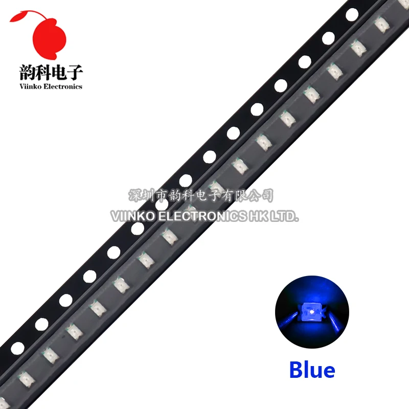 100 Chiếc 0805 SMD LED Trắng Xanh Đỏ Vàng Xanh Cam Trắng Ấm Hồng Tím RGB Đèn LED Phát Sáng