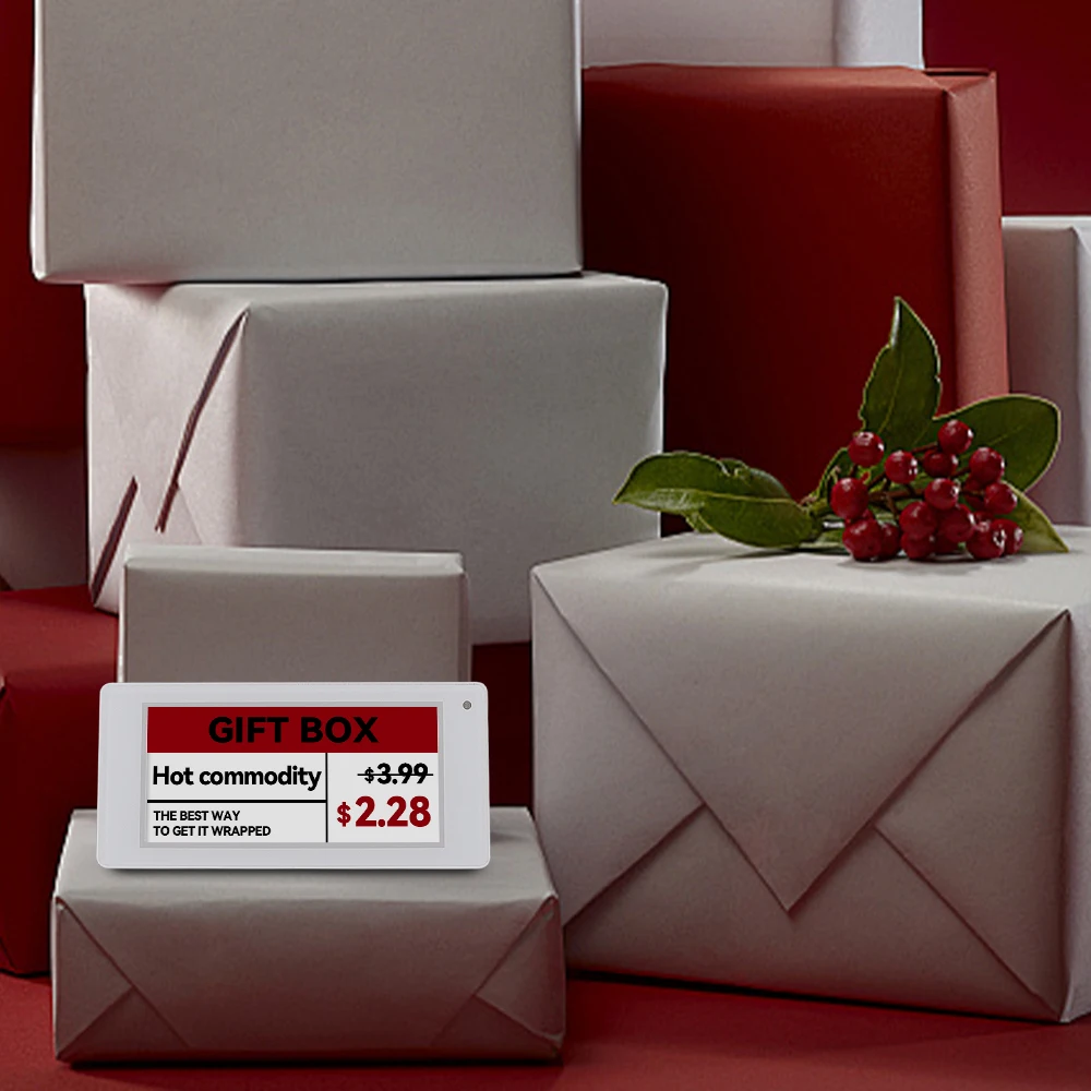 2025 Top Sale Standalone Mobile update ESL Epaper Eink Electronic Shelf Label for Grocery