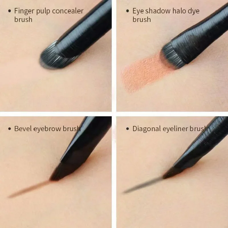 Natuurlijke Oogmake-Up Borstels Set Oogschaduw Borstel Wenkbrauw Contour Eyeliner Borstel Vrouwen Ogen Cosmetische Blending Detail Make-Up Tools