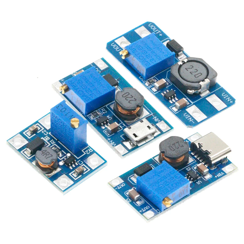 5 Chiếc MT3608 DC-DC Bước Lên Bộ Chuyển Đổi Tăng Áp Mô Đun Cung Cấp Năng Lượng Tăng Cường Bước Lên Ban Đầu Ra Tối Đa 28V 2A Cho Arduino Diy