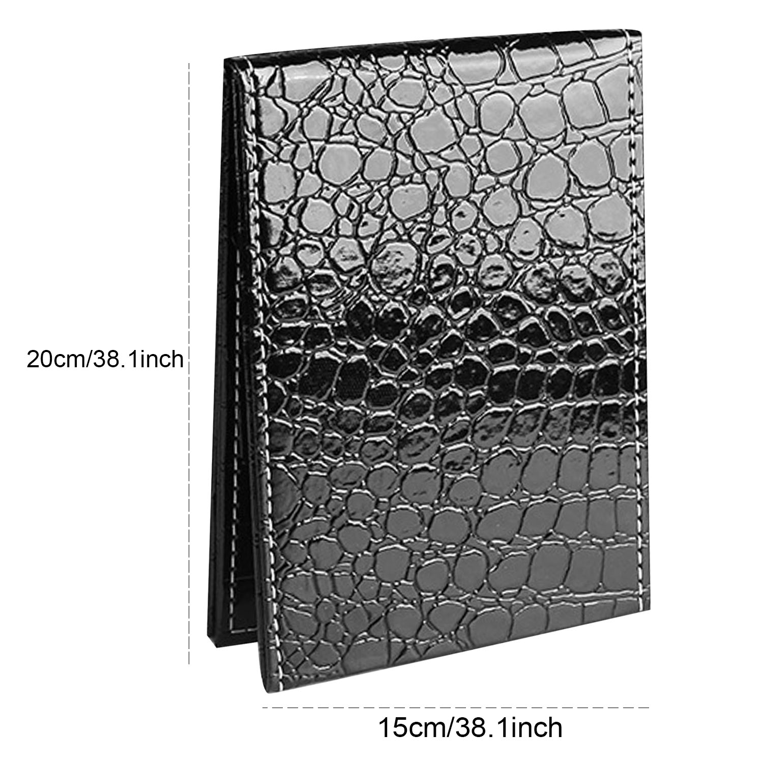 Folding MakeUp Mirror Rectangle Leather Pocket Mirrors Personalised Portable Compact Folding Cosmetic Mirrors