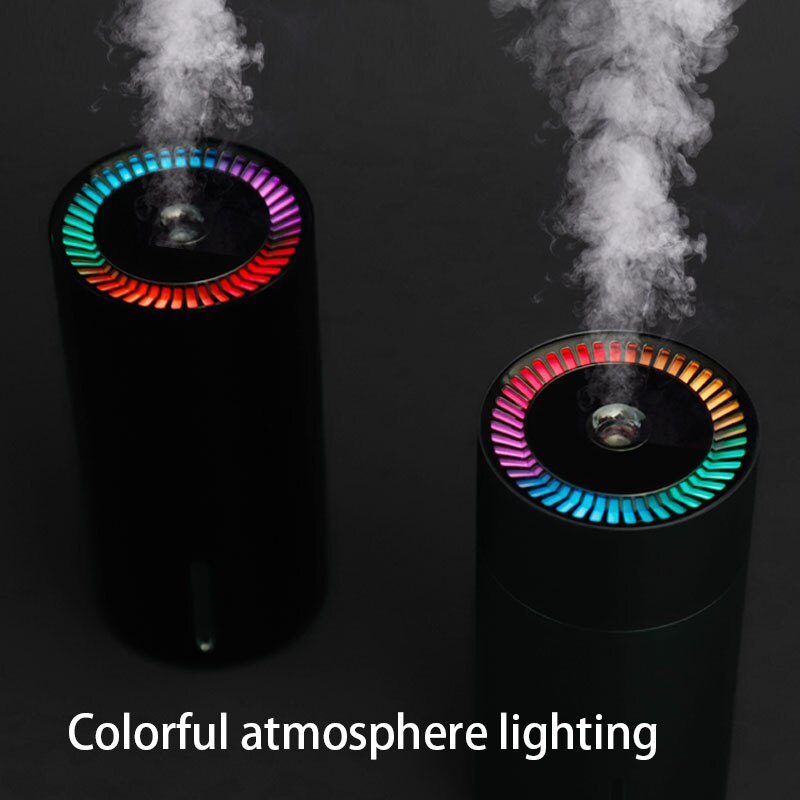 Humidifier Diffuser สําหรับรถยนต์ขนาดเล็ก 260ml ความชื้น LED Light น้ํามันหอมระเหยเครื่องบ้านห้องนอนสเปรย์ขนาดใหญ่
