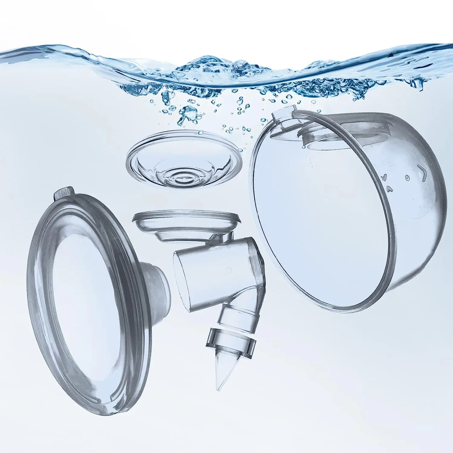 Válvula de pico de pato y diafragma de silicona, Compatible con extractor de leche eléctrico, piezas/accesorios de bomba (juego de 10 piezas)