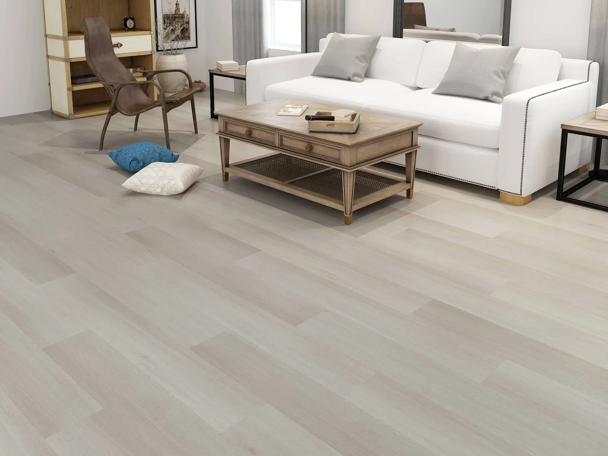 Vinilo impermeable Piso SPC 4mm SPC Click piso baldosas de plástico 5mm SPC piso TAP & GO