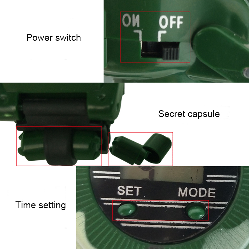 ของเล่นเพื่อการศึกษาของเด็ก2ชิ้นนาฬิกาวิทยุสื่อสารกลางแจ้ง