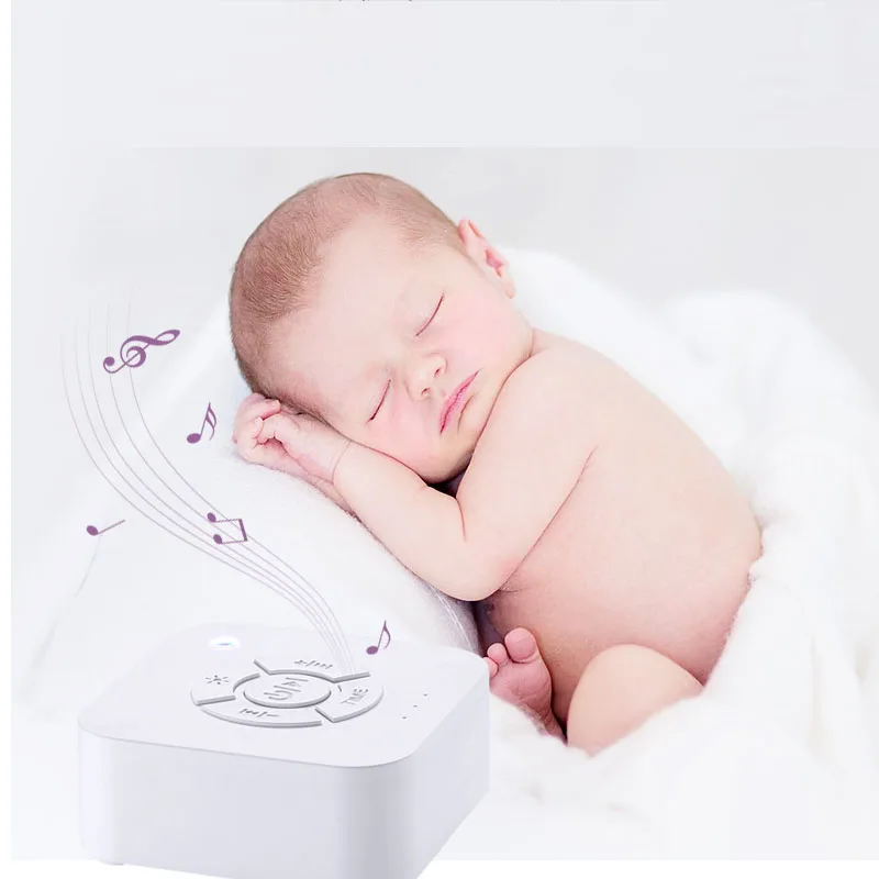White Noise Machine USB Rechargeable Timed Shutdown Sleep Sound Machine For Sleeping & Relaxation For Baby Adult Office Travel