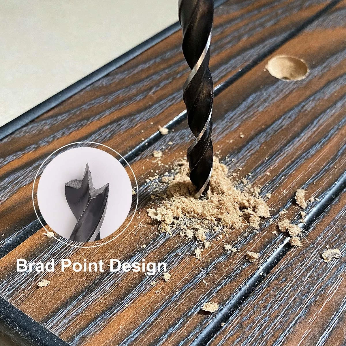 Brad Point เจาะชุด Bit ยาวพิเศษ 300 มม.Center Locator Twist เหล็กคาร์บอนงานไม้สําหรับไม้เนื้อแข็งไม้อัดพลาสติกอลูมิเนียม