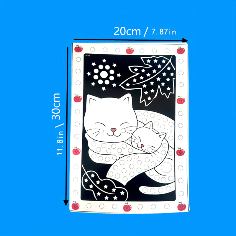 10 枚/ロット面白いパズルドットステッカー子供のためのかわいい漫画動物描画モザイクステッカー子供の早期教育忍耐