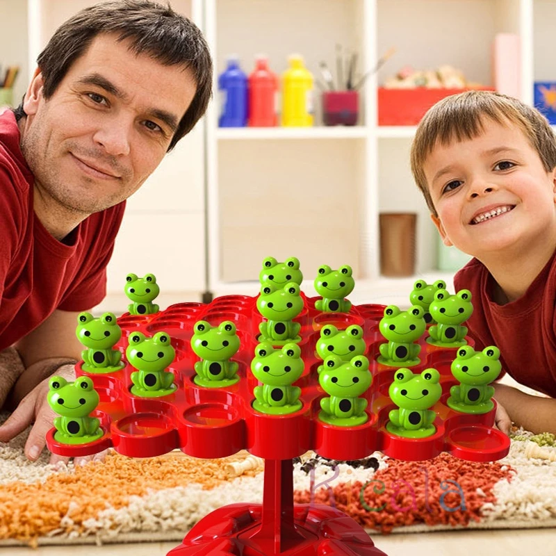 Montessori Mathematik Spielzeug Balancing Bord Puzzle Für Kinder Frosch Balance Baum Pädagogisches eltern-kind-Interaktion Tabletop Spiel Spielzeug