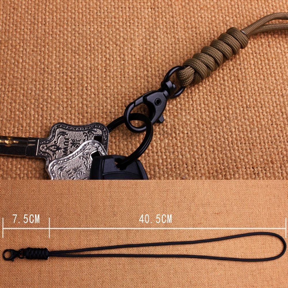 High Quality High Strength Paracord Keychain 20 Styles Parachute Cord Keychain Emergency Survival Outdoor Tool
