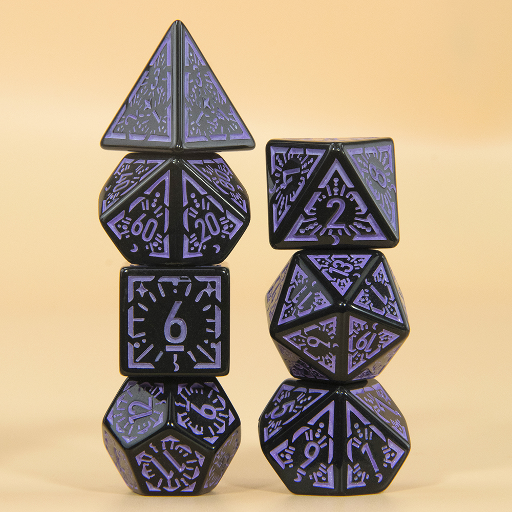35/21/7-teiliges DND-Würfel-Set, mehrere Seiten, polyedrisch, D4, D6, D8, D10, D12, D20, Würfel für Rollenspiele, Brettspiel, Mathematik, Tischplatte, RPG