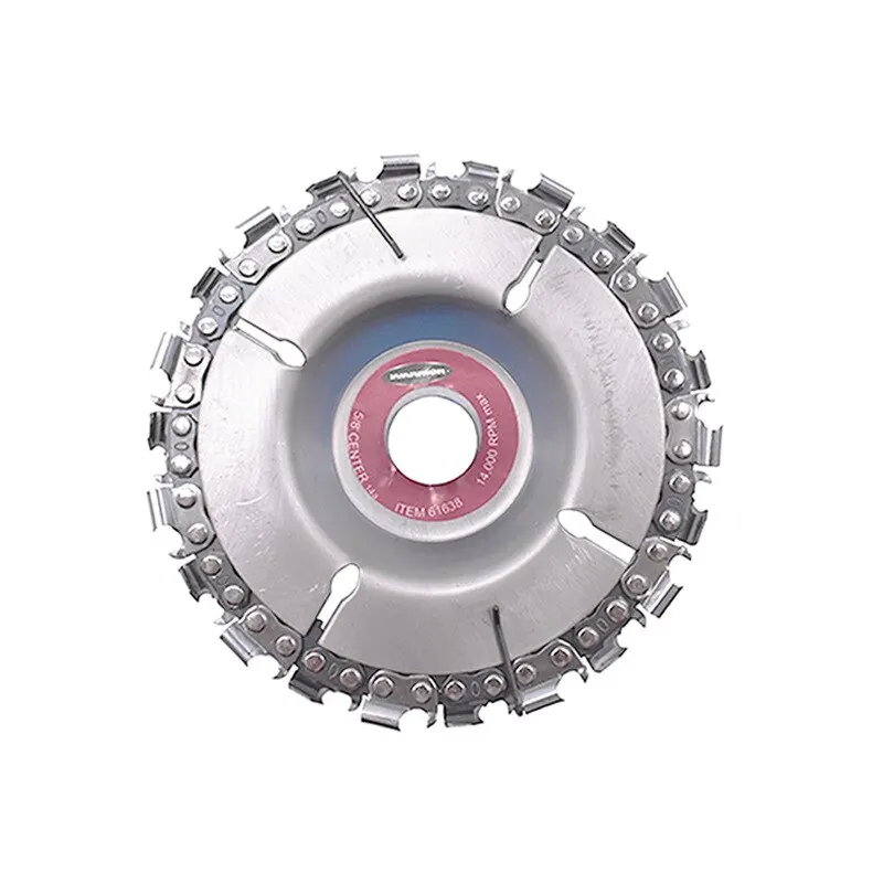 Hoja de sierra de cadena de 4 pulgadas y 22 dientes, máquina de disco de amoladora angular multifunción, discos de ranurado de Metal y madera para carpintería, herramienta de corte fino
