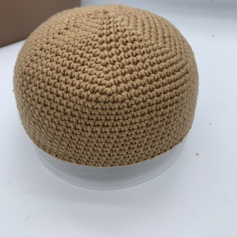 ニット男性イスラム教徒の祈りの帽子男性のスカルキャップイスラムラマダン帽子ユダヤ人キッパオム帽子 Kufi ヘルメットビーニー帽子