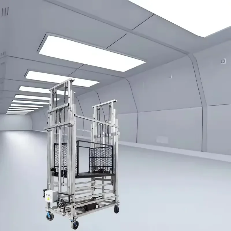 Hydraulic lifting platform Brick loading machine Cargo elevator High altitude operation Hot dip galvanized scaffolding