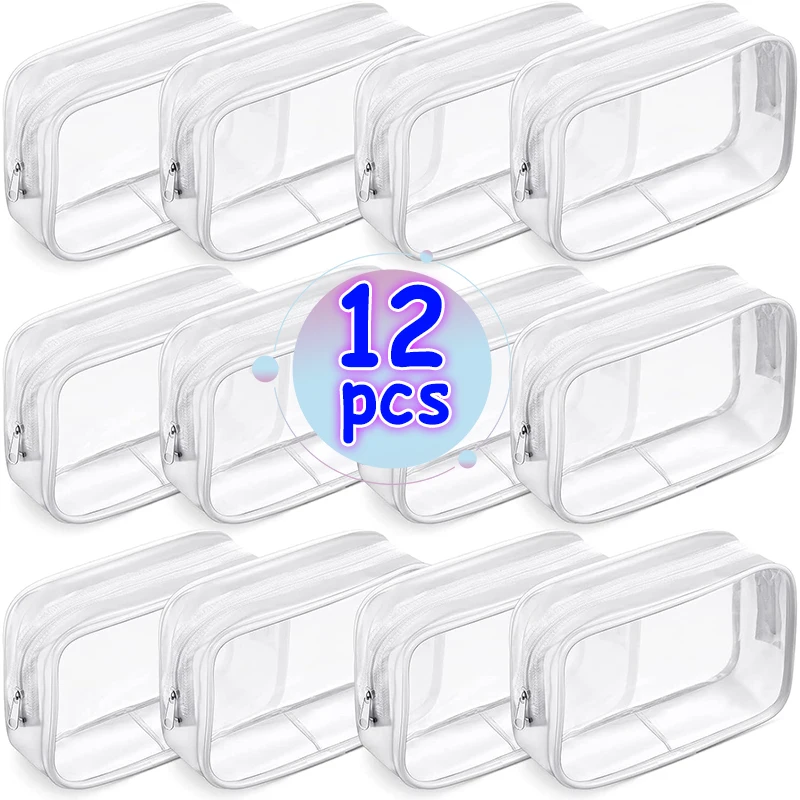 Transparent PVC Storage Travel Organizer Clear Makeup Bag Beautician Cosmetic Bag Beauty Case Toiletry Bag Wash Bags Wholesale