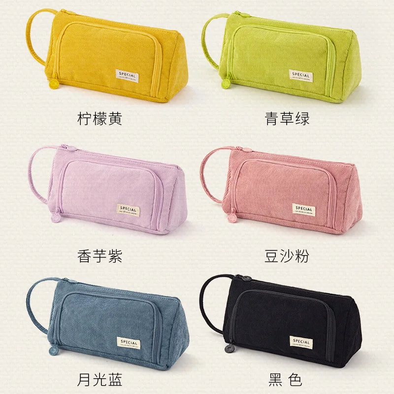 Cốp Vali Dễ Thương Đựng Macaron Màu Pencilcase Bút Chì Túi Trang Điểm Bút Túi Bảo Quản Đồ Dùng Học Tập Cho Bé Gái Văn Phòng Phẩm