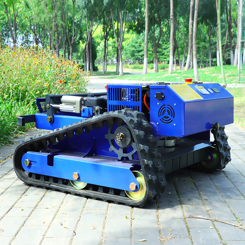 Aangepaste afstandsbediening Crawler Mini Tractor Grasmaaier Goedkope Robot Afstandsbediening Smart Zero Turn Robot Benzine Grasmaaier