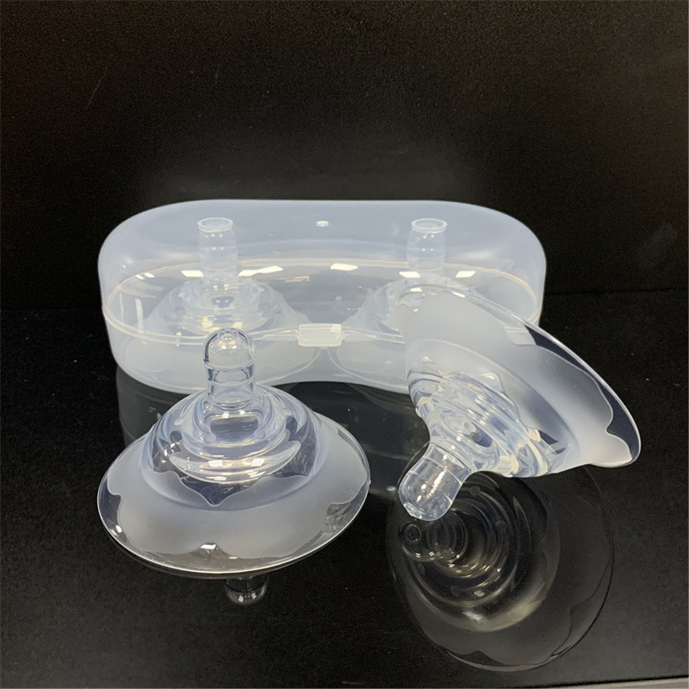 Protectores de silicona para pezones, cubierta protectora para Extractor de leche materna, 2 unidades