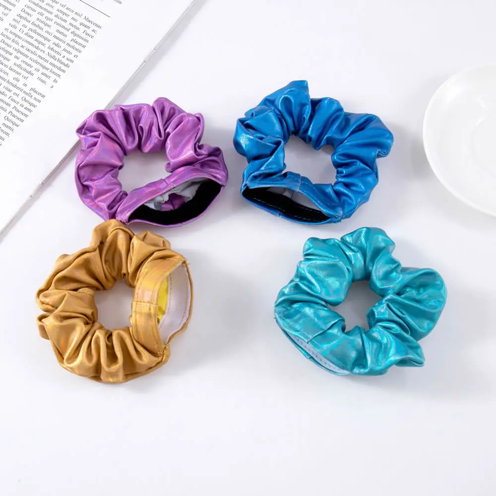 Sáng Tạo Di Động ⁣Hidden Đựng Tóc Scrunchie Tầm Nhìn Bí Mật Buộc Tóc Với Stash Bỏ Túi Che Giấu Chìa Khóa Cho Du Lịch Ngoài Trời An Toàn