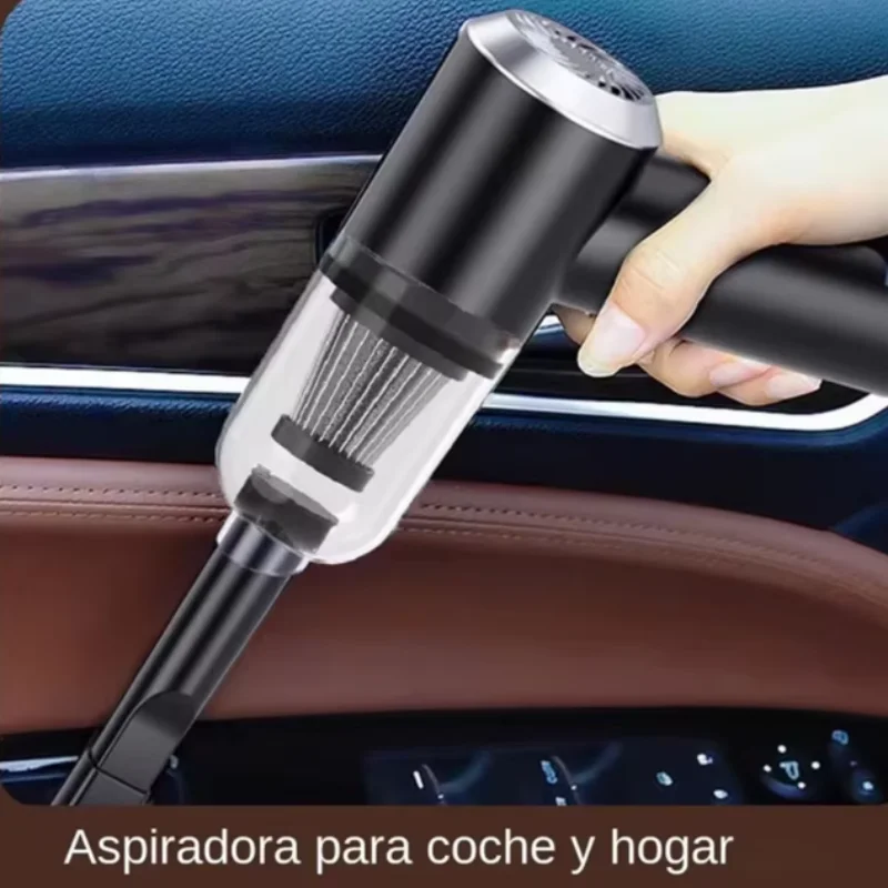 Aspirador de coche inalámbrico de 9000Pa, dispositivo de limpieza portátil con carga USB de 1200mAh, Mini aspirador húmedo y seco para el hogar