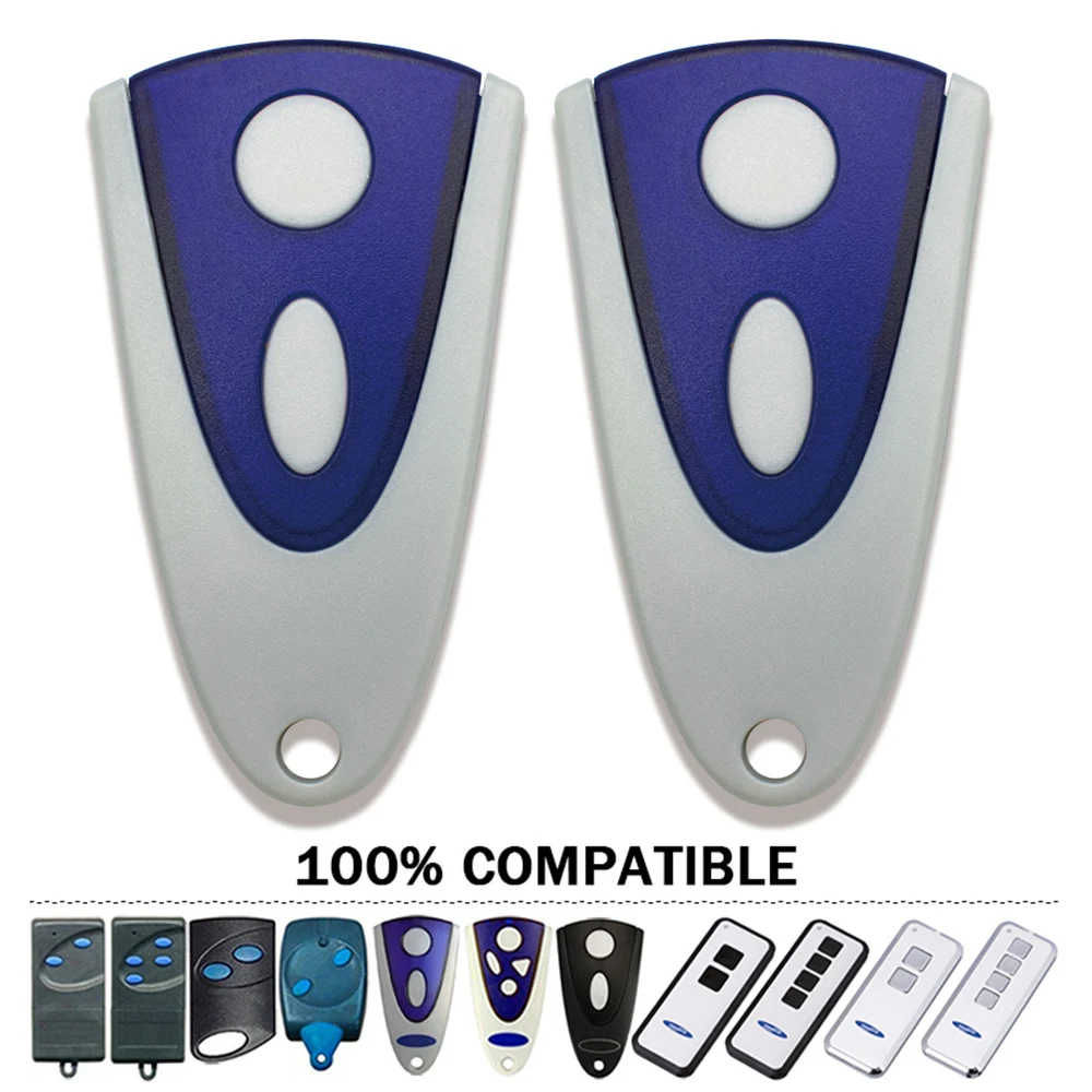NOVOFERM NOVOTRON 502 MAX43-2 504 MAX43-4 512 522 524 mando a distancia para puerta de garaje, 2 piezas, 433MHz, transmisor de llavero de código rodante