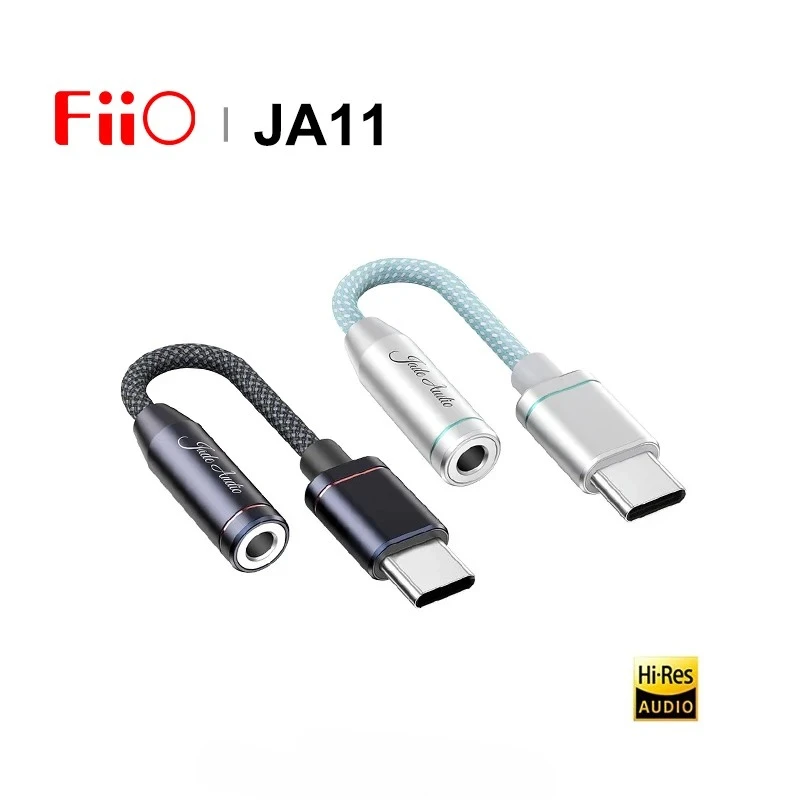 FIIO JadeAudio JA11 HI-RES USB Type C до 3,5 мм адаптер для наушников USB ЦАП аудиокабель для телефонов