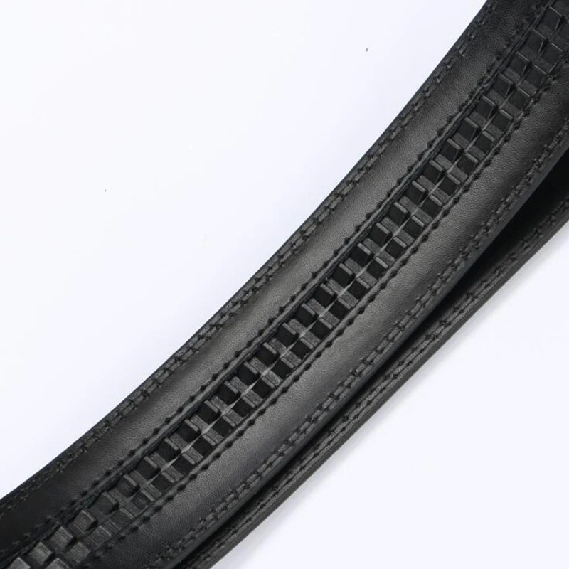 Cintos de fivela automática masculina sem fivela 3.5cm cinto corpo sem fivela de alta qualidade masculino pulseira de couro do plutônio jeans cinto largo