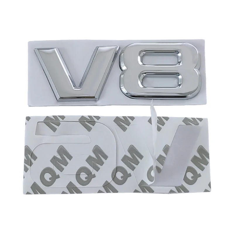 3d Chrom Schwarz Logo V6 V8 Emblem Aufkleber Für Toyota Camry Highlander Land Cruiser Fender Stamm V8 V6 Abzeichen Aufkleber Zubehör