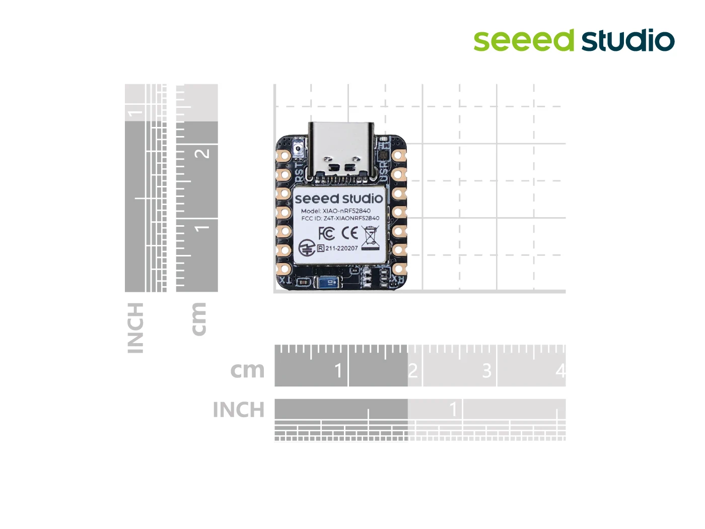 Seeed Studio XIAO ble nRF52840-Seeeduino XIAO BLE- Compatible con Arduino / CircuitPython- Bluetooth5.0 con antena