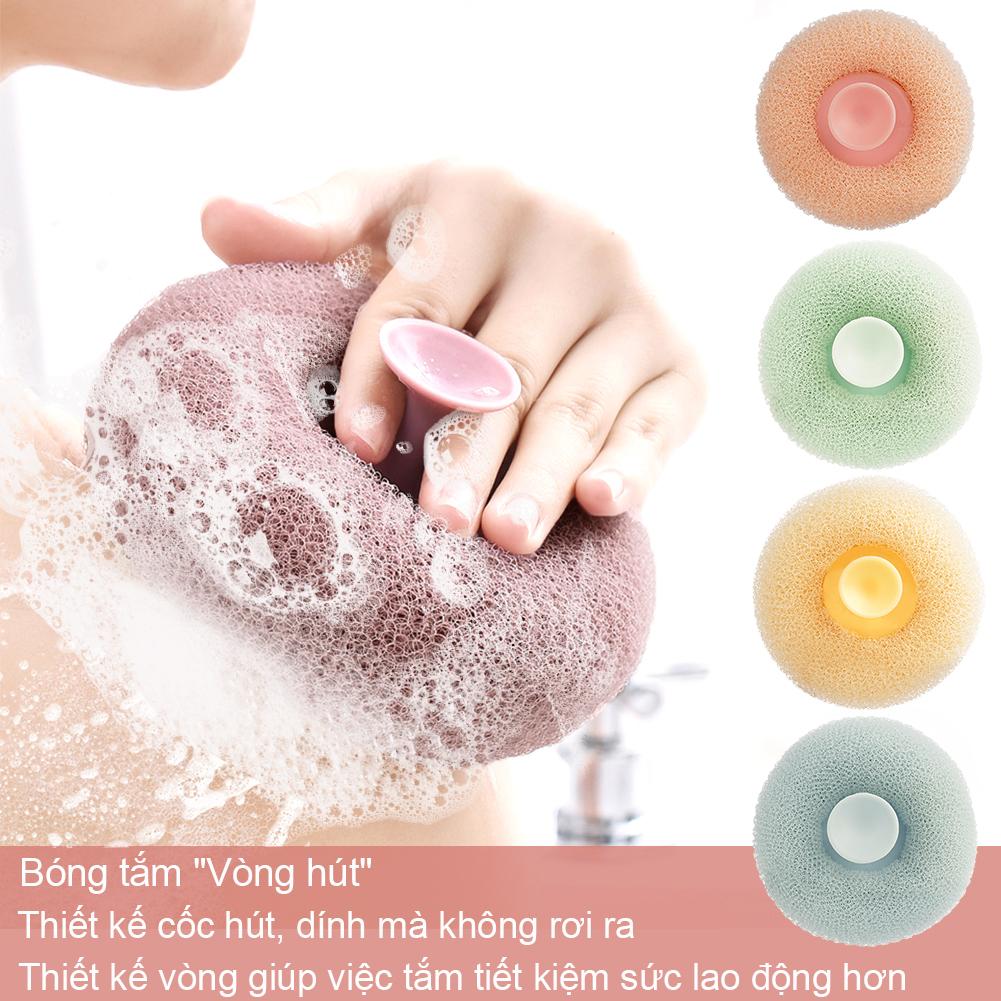Boule de douche de massage de bain avec ventouse, serviette de gIslande, expectorateur de bain, brosse à essuyer la boue, éponge à frotter le dos, H7M9
