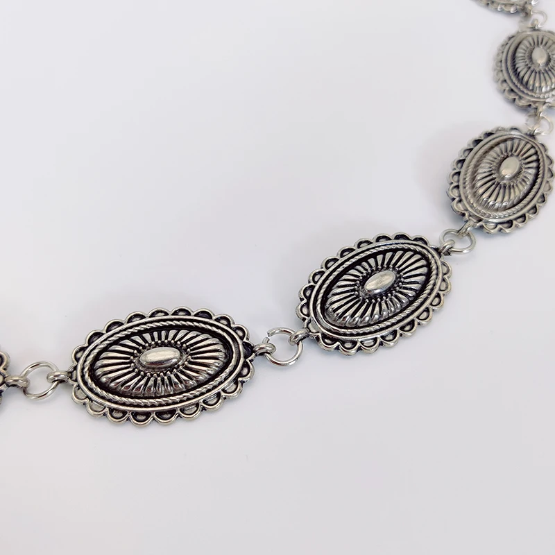 Accessoires voor tailleketting in etnische stijl Boheemse veelzijdige riem damesjurk high-end jurk met tailleband metalen retro