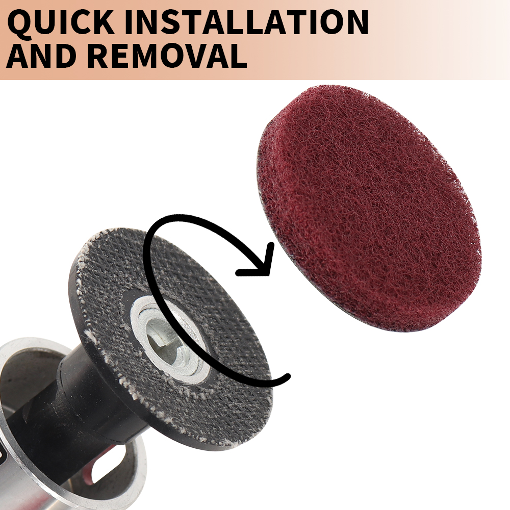 30 Chiếc 2Inch CuộN Khóa Bề Mặt Chà Nhám Đĩa Pad Đánh Bóng Giấy Nhám Để Chế Biến Gỗ Kim Loại Dụng Cụ Quay