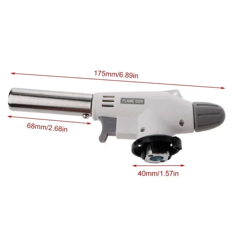 Camping Baking Barbecue Gas Torch Welding Fire Maker Lighter Butane Burner Flame Metal Flame Gun WeldingTorch Lighter Heating