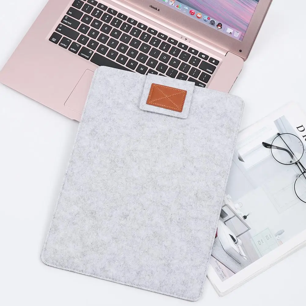 Anti-Scratch Felt Protector กระเป๋าแล็ปท็อปกระเป๋าแท็บเล็ตป้องกันกระเป๋า Light สําหรับ 11 13 15 นิ้ว iPad Pro Kindle macbook