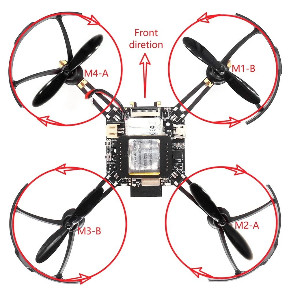 XFDE ESP32 Flight Control Open Source Quadcopter ESP-Drone Drone Model Wifi Remote Control Crazyflie RC FPV Racing Drone