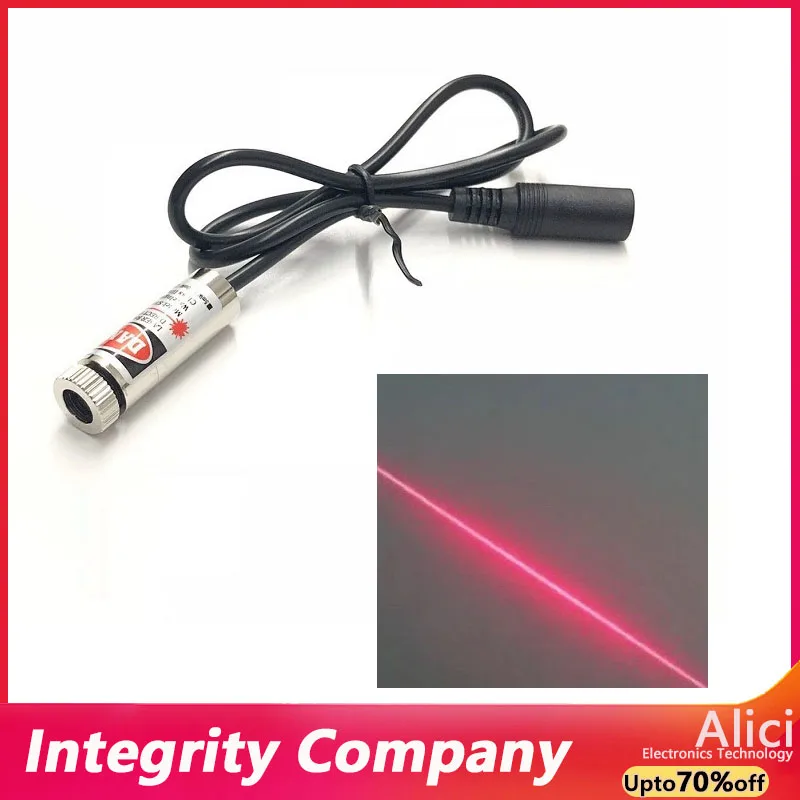 Lámpara de posicionamiento láser ajustable en forma de cruz con forma de punto rojo de 12mm 650nm 5mW enchufe CC 3V 5V 9V 12V