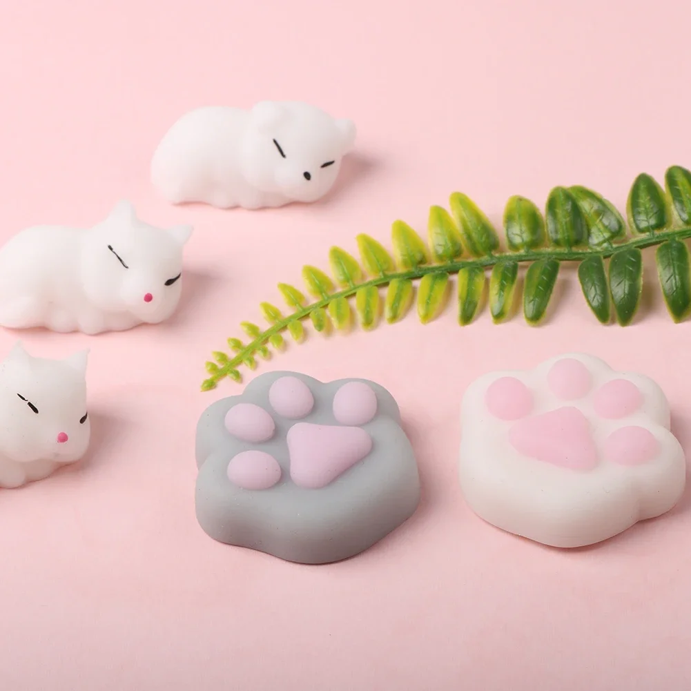 น่ารัก Squishy Mochi สัตว์ความเครียดบรรเทาของเล่น TPR บีบ Pinch ของเล่นตลก Kawaii Cat Paws Abreact ของเล่นสําหรับเด็กผู้ใหญ่